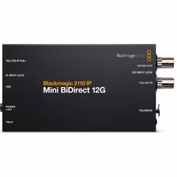 Blackmagic Design CONVNVIPF/IP/12G, Convertisseur vidéo actif, Noir, Windows 10, Windows 11, 720p, 1080i, 1080p, 2560p, NTSC, ...
