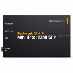 Blackmagic Design CONVNVIPE/IP/HDMISFP, Convertisseur vidéo actif, Noir, Windows 10, Windows 11, 720p, 1080i, 1080p, 2560p, N ...