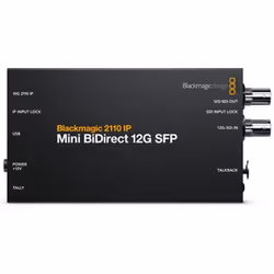 Blackmagic Design CONVNVIPF/IP/12GSFP, Convertisseur vidéo actif, Noir, Windows 10, Windows 11, 720p, 1080i, 1080p, 2560p, NT ...