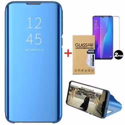 Étui Housse Xiaomi Redmi Note 10 (4G) - Xiaomi - Clear View - Antichoc - Verre Trempé - Bleu