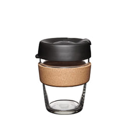 KeepCup Brew Cork Black 340 ml Noir, Transparent, Bois
