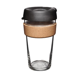 KeepCup Brew Cork Black 454 ml Noir, Transparent, Bois