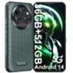 OUKITEL WP35 Pro Smartphone Robuste 5G 36Go+512Go 6.6 FHD+ 11000mAh 64MP Telephone Incassable Android 14 Dual SIM/NFC/GPS Vert