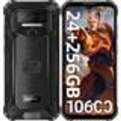 OUKITEL WP23 Plus Smartphone Robuste 24Go+256Go/1To 2025 10600mAh 6.52 Android 14 Téléphone Incassable Double 4G NFC/OTG/GPS Noir