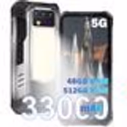 Smartphone Robuste OUKITEL WP100 Titan 5G 48GO+512GO 33000mAh 6.8 FHD+ 200MP Téléphone Incassable avec 100 Lumen Projecteur N ...