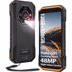 Ulefone Armor X32 Smartphone Robuste 48MP+20MP Vision Nocturne 12Go+128Go/2To Téléphone Incassable Android 14 5.65 NFC Orange