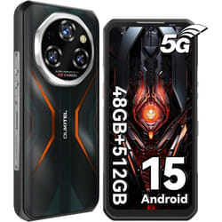 OUKITEL WP55 Pro Smartphone Incassable 5G 512Go 108MP 11000mAh 120Hz 6.6 FHD+ 2.4K Téléphone Incassable Dual SIM/NFC/IP68 Orange