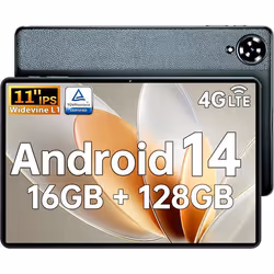 Tablette Tactile 11 Pouces OUKITEL OT11 Android 14 16Go+128Go Octa-Core 5G Wifi 4G SIM 8000mAh Tablette avec Stylet Gris