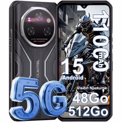 OUKITEL WP55 Pro 5G Telephone Portable Incassable Android 15 - 48Go+512Go 120Hz 6.6FHD+ 2.4K 108MP+32MP 11000mAh 33W NFC/OTG  ...