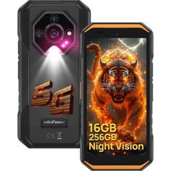 Ulefone Armor X32 Pro Smartphone Robuste 5G 16Go+256Go 565 5500mAh 64MP Caméra Téléphone Incassable Flashlight/GPS/NFC Orange