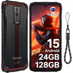 Smartphone Robuste DOOGEE Blade 10 Energy 24GB+128GB 6.56 6150mAh Telephone Incassable Android 15 Dual SIM 4.5G/IP68/NFC Roug ...