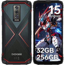 Smartphone Robuste DOOGEE Blade 10 Pro Energy 32GB+256GB 6.56 Écran Smartphone Android 15 6150mAh 50MP Double SIM/NFC/IP68 Rouge