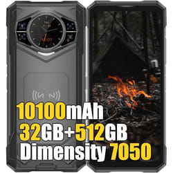 DOOGEE S200X Smartphone Robuste 5G 32Go+512Go 672 FHD+ 120Hz 10100mAh Téléphone Incassable Android 14 100MP Caméra Dual 4G/NFC