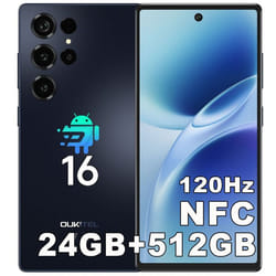 Smartphone Pas Cher OUKITEL C66 24GB+512GB Telephone Portable 673 5000mAh Smartphone Android 16 64MP Dural SIM 4G/NFC Noir
