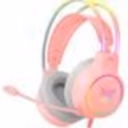 ONIKUMA X15 PRO Casque Gaming RGB Micro Haute Sensibilité - Rose