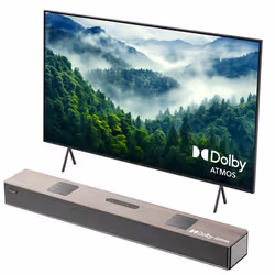 Hiwill A502 Barre de Son TV 400W Dolby Atmos - Avec Double Caisson 25 - Noyer