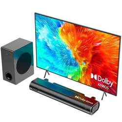 Barre de son Hiwill A21 2.1 Dolby Atmos 200W TV Home Cinéma - Avec Caisson 5.25 Filaire - Noir