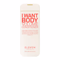 ELEVEN Australia I WANT BODY 300ml, Après-shampoing non-professionnel, Revitalisant, 300 ml, Bouteille, Water (Aqua) (Eau), C ...
