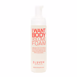 ELEVEN Australia I Want Body Volume Foam 200 ml, Crème pour cheveux, 200 ml, Cheveux fins, Texturation, Flacon pompe, 1 pièce ...