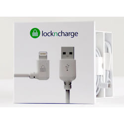 LocknCharge LNC10117 câble Lightning 0,3 m Blanc