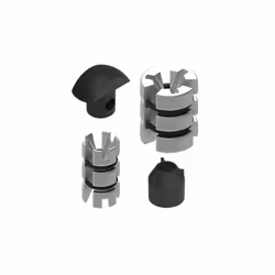 Jeu dentretoises - Quad Lock - Support colonne de direction - Plastique - Noir - Pièces détachées