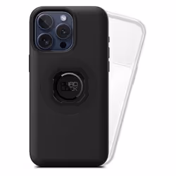 Quad Lock Poncho, Housse, Apple, iPhone 15 Pro Max, 15,5 cm (6.1"), Noir, Transparent