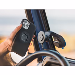 Quad Lock QLH-WCH-2 chargeur d'appareils mobiles Smartphone Noir USB Recharge sans fil Charge rapide Auto, Intérieure