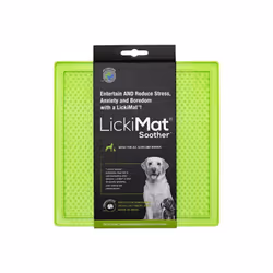LickiMat Classic Soother, Carré, Vert, Caoutchouc thermoplastique (TPR), Monochromatique, Lavage à la main, 200 mm