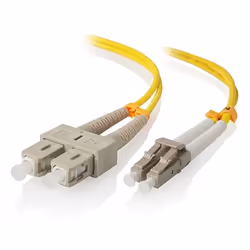 ALOGIC LCSC-0.5-OS2 câble de fibre optique 0,5 m LC SC Jaune