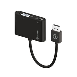 ALOGIC DP-VGHD4K-ADP câble vidéo et adaptateur DisplayPort HDMI + VGA (D-Sub) Noir