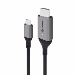ALOGIC ULCHD01-SGR, 1 m, HDMI Type A (Standard), USB Type-C, Mâle, Mâle, Droit