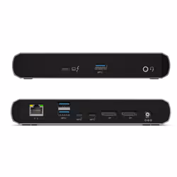 ALOGIC TB3DTRG2 station d'accueil Avec fil USB 3.2 Gen 2 (3.1 Gen 2) Type-C Noir, Gris - Vue supplémentaire 4
