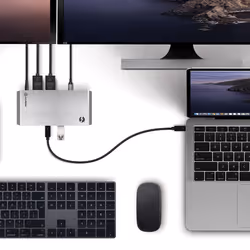 ALOGIC TB3DTRG2 station d'accueil Avec fil USB 3.2 Gen 2 (3.1 Gen 2) Type-C Noir, Gris - Vue supplémentaire 7