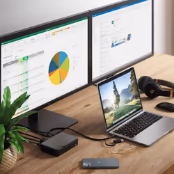ALOGIC DUTHDPR station d'accueil USB 3.2 Gen 1 (3.1 Gen 1) Type-C Noir - Vue supplémentaire 6
