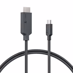 ALOGIC EL2UCHD-02 câble vidéo et adaptateur 2 m USB Type-C HDMI Noir