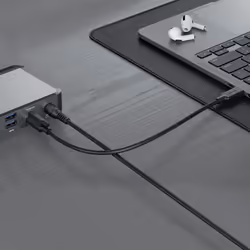 ALOGIC DX2 Avec fil USB 3.2 Gen 1 (3.1 Gen 1) Type-C Noir, Gris - Vue supplémentaire 9