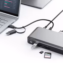 ALOGIC DX3 Avec fil USB 3.2 Gen 1 (3.1 Gen 1) Type-C Noir, Gris