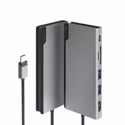 ALOGIC ULDUNIV2-SGR, Avec fil, USB 3.2 Gen 1 (3.1 Gen 1) Type-C, 100 W, Gris, MicroSD (TransFlash), SD, 5120 x 2880 pixels
