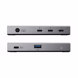 ALOGIC TB4H3TB hub & concentrateur Thunderbolt 4 40000 Mbit/s Noir, Gris - Vue supplémentaire 2