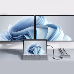 ALOGIC TB4H3TB hub & concentrateur Thunderbolt 4 40000 Mbit/s Noir, Gris - Vue supplémentaire 4
