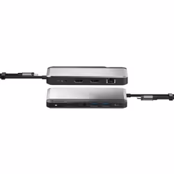 ALOGIC U1CSH-SGR, Avec fil, USB 3.2 Gen 1 (3.1 Gen 1) Type-C, 85 W, 3,5 mm, 1000 Mbit/s, Gris