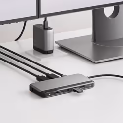 ALOGIC U1CSH-SGR station d'accueil Avec fil USB 3.2 Gen 1 (3.1 Gen 1) Type-C Gris