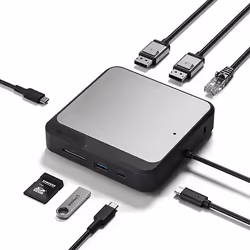 ALOGIC DUCD2 station d'accueil Avec fil USB 3.2 Gen 2 (3.1 Gen 2) Type-C Gris, Noir - Vue supplémentaire 3