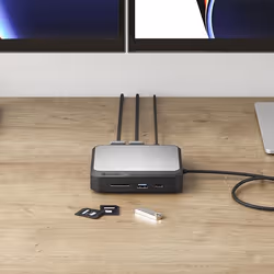 ALOGIC DUCD2 station d'accueil Avec fil USB 3.2 Gen 2 (3.1 Gen 2) Type-C Gris, Noir - Vue supplémentaire 5