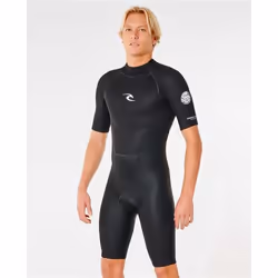 Combinaison shorty néoprène RIPCURL Freelite Spring 2/2 pour homme - Noir