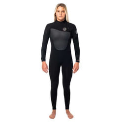 Combinaison de surf femme RIP CURL Flashbomb Heatseeker 4-3mm - Noir - Zip Free
