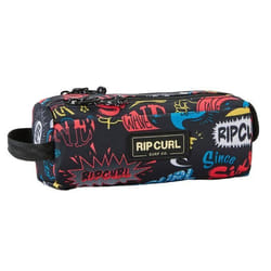 Trousse rectangulaire RIP CURL Bts Black 2 compartiments