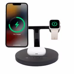 Our Pure Planet OPP128 chargeur d'appareils mobiles Smartphone Noir CC Recharge sans fil Charge rapide Intérieure