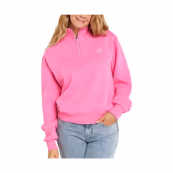 rip curl fortaleza half à  fermeture éclair polaire rose