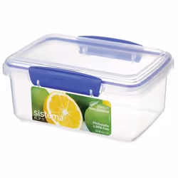 Sistema 1600, Boîte, Rectangulaire, 1 L, Bleu, Transparent, Nouvelle-Zélande, 175 mm